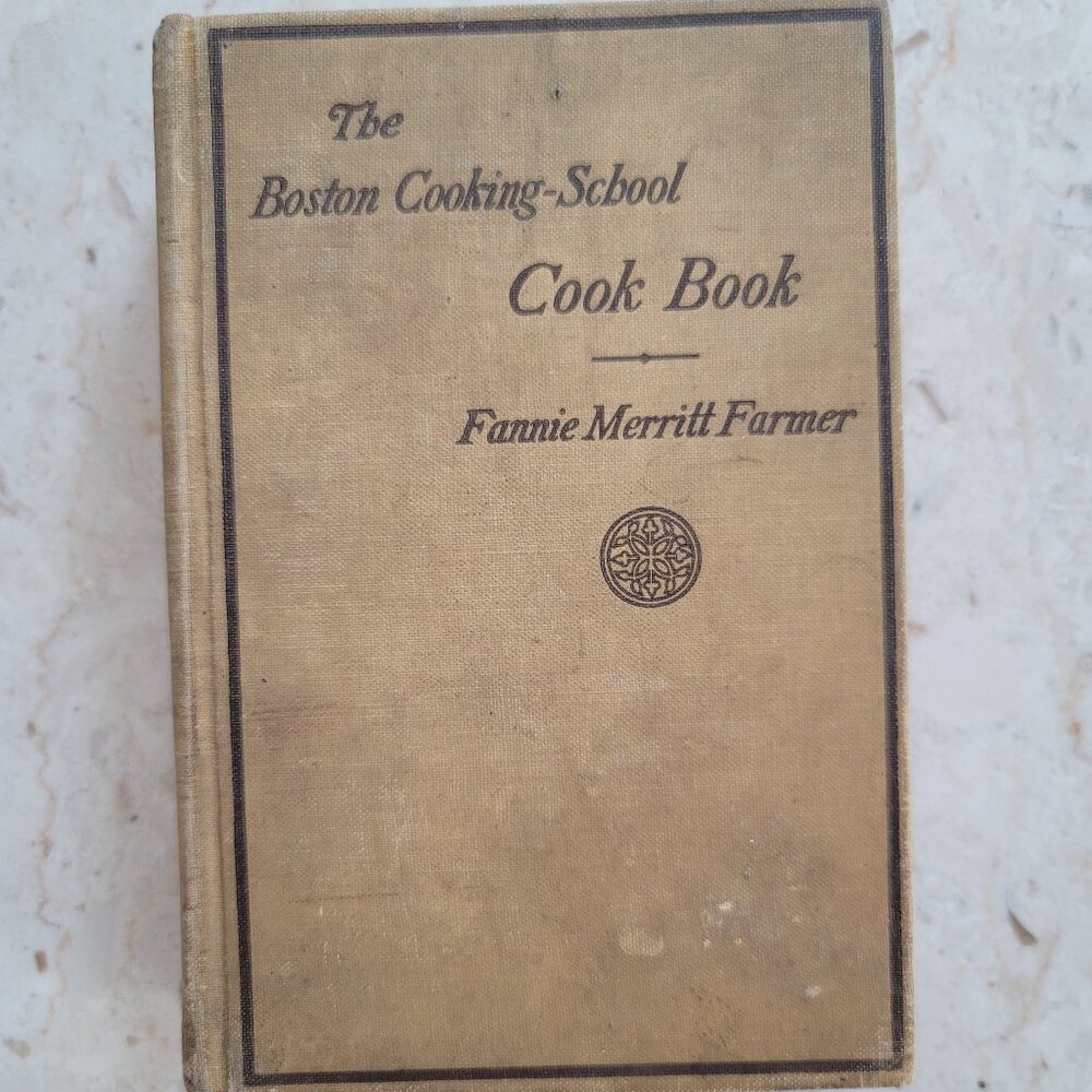 Vintage THE BOSTON COOKING-SCHOOL COOK BOOK, hardcover book 1918  -Fair